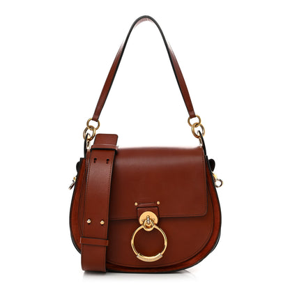 Chloe Calfskin Suede Large Tess Bag Sepia Brown 1 of 21