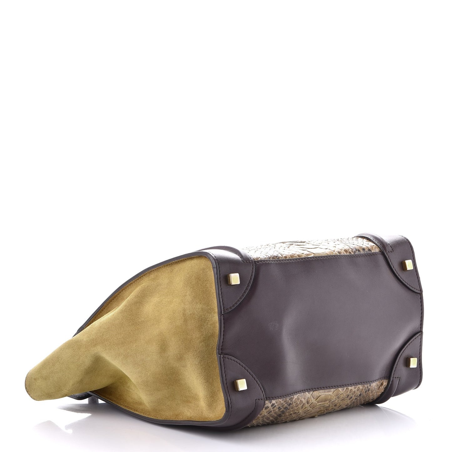 Python Smooth Calfskin Mini Luggage Natural