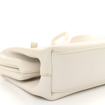 Bottega Veneta Calfskin Small The Point Triangle Bag Chalk 8 of 13