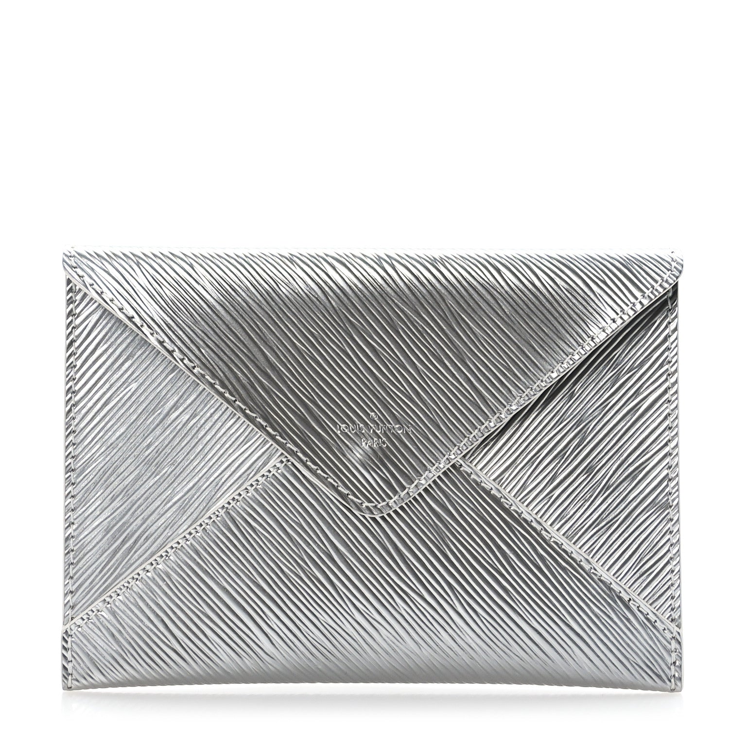 Louis Vuitton Metallic Epi Invitation Envelope Clutch Silver 1 of 6