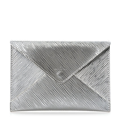 Louis Vuitton Metallic Epi Invitation Envelope Clutch Silver 1 of 6