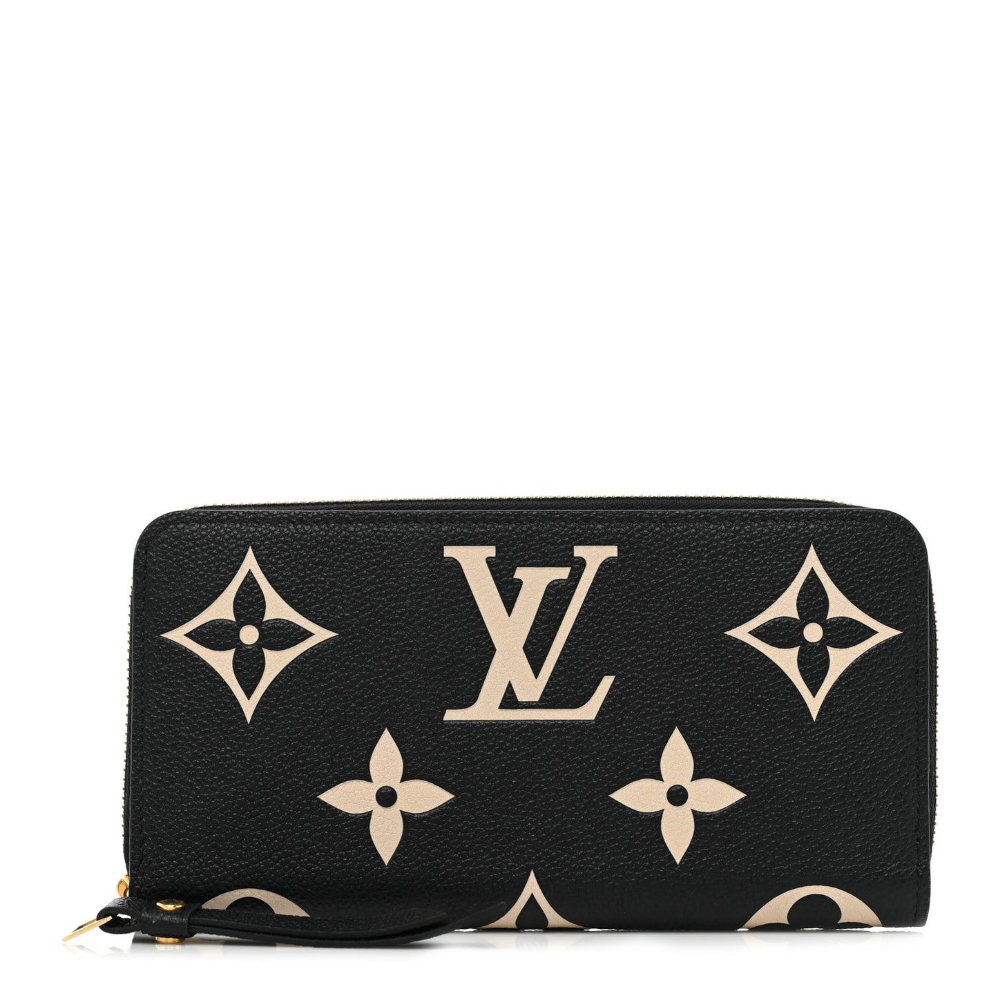 Empreinte Monogram Giant Zippy Wallet Black Beige