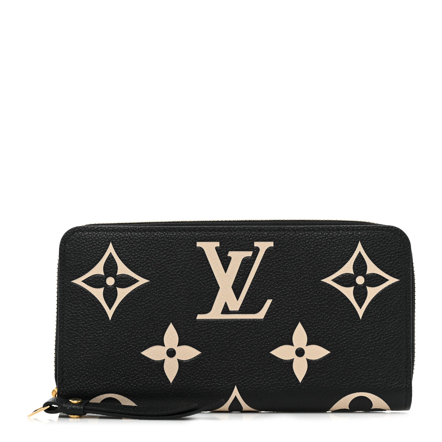 Louis Vuitton Empreinte Monogram Giant Zippy Wallet Black Beige 1 of 14