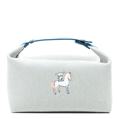 Hermes Canvas Large Bride-A-Brac Cabriole Case Bleu Nattier 1 of 7