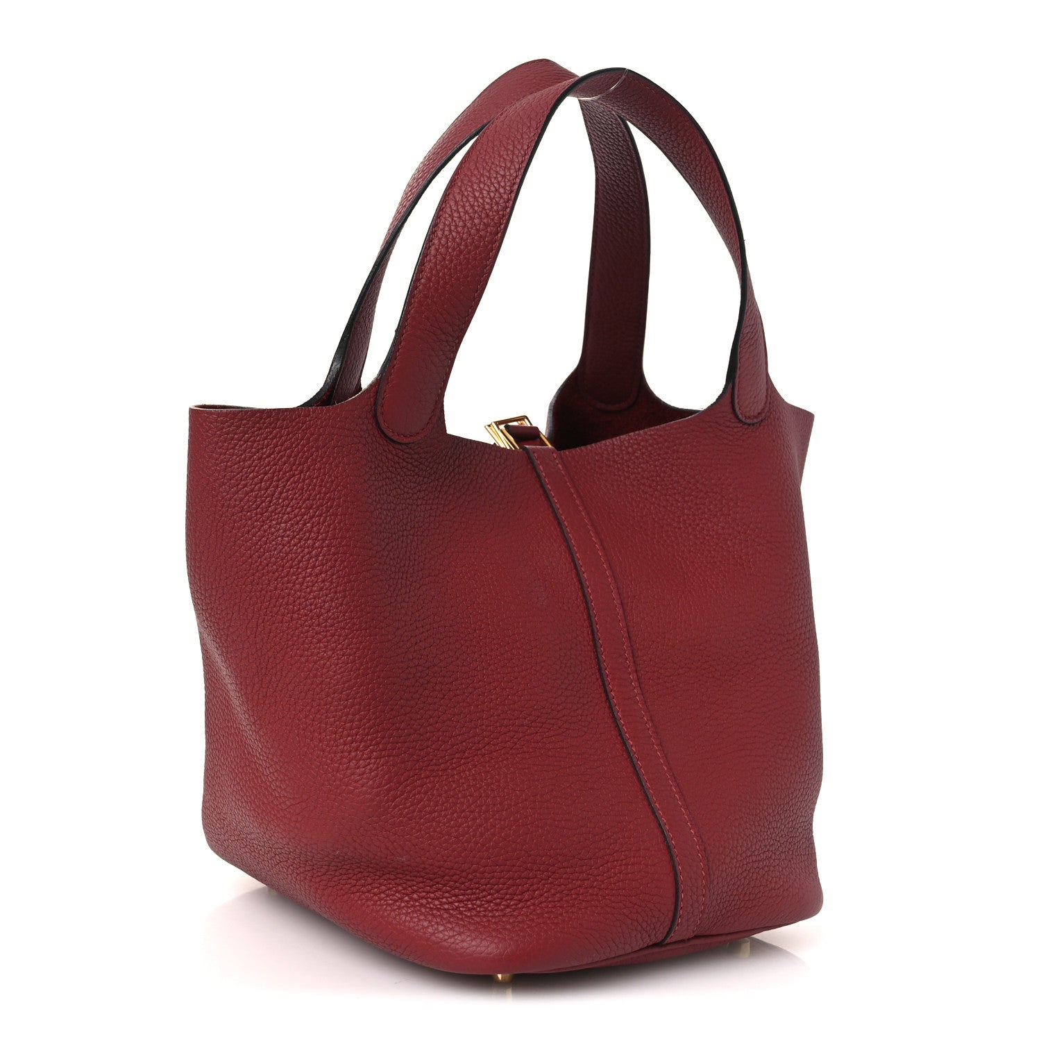 Hermes Taurillon Clemence Picotin Lock 22 MM Rouge H 3 of 12