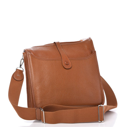 Hermes Taurillon Clemence Evelyne III GM Gold 3 of 9