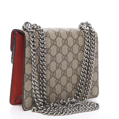 Gucci GG Supreme Monogram Mini Dionysus Shoulder Bag Hibiscus Red 4 of 13