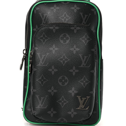 Louis Vuitton Monogram Eclipse Avenue Slingbag PM  Bamboo Green 7 of 9