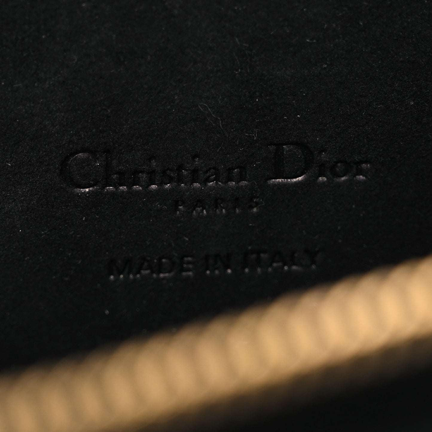 Grained Calfskin Caro Double Pouch Black