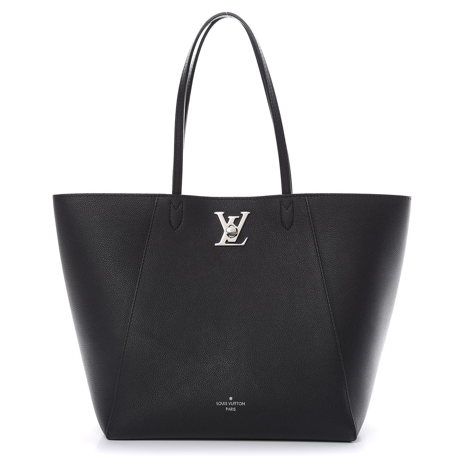 Louis Vuitton Calfskin Lockme Cabas Black 1 of 12