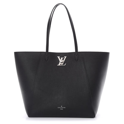 Louis Vuitton Calfskin Lockme Cabas Black 1 of 12