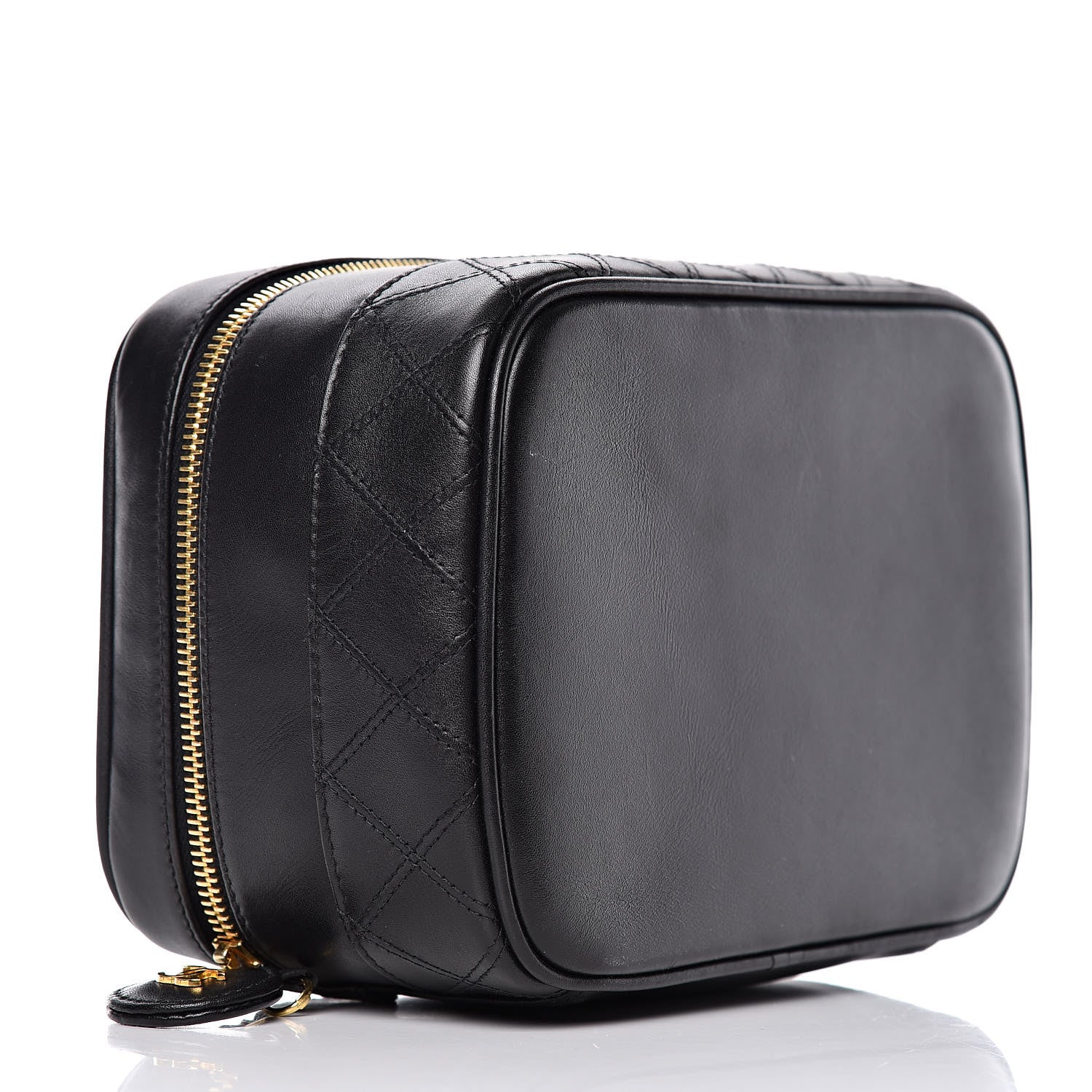 Chanel Calfskin Vanity Cosmetic Bag Black 4 of 20