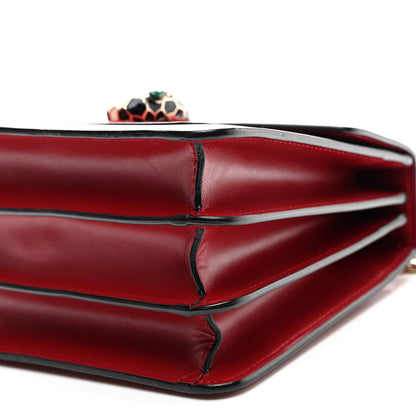 Bulgari Calfskin Serpenti Forever Top Handle Red 9 of 11
