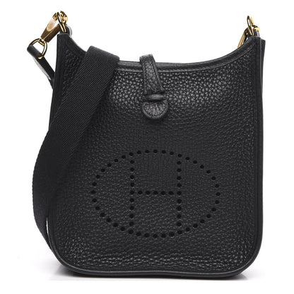 Hermes Taurillon Clemence Evelyne TPM Black 1 of 10