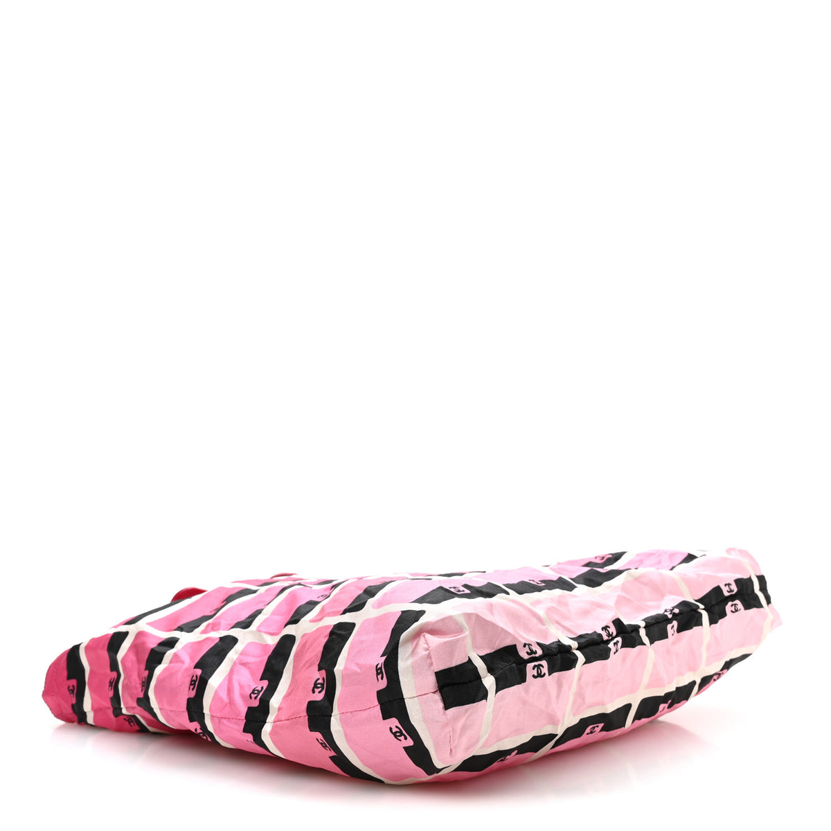 Chanel Caviar Fabric Quilted Foldable Tote With Chain Pink Multicolor 3 of 11