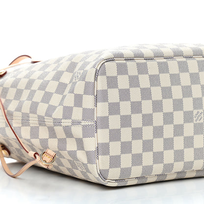 Louis Vuitton Damier Azur Neo Neverfull MM Rose Ballerine 5 of 7