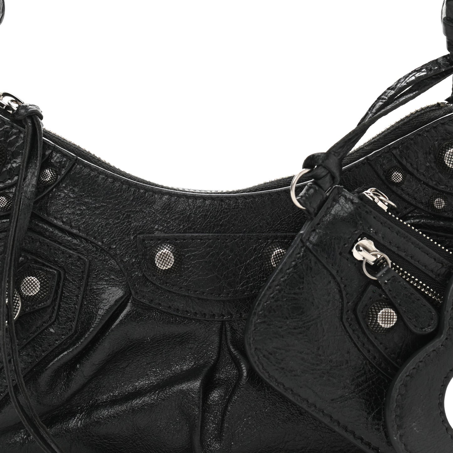 Agneau Arena Le Cagole Shoulder Bag XS Black