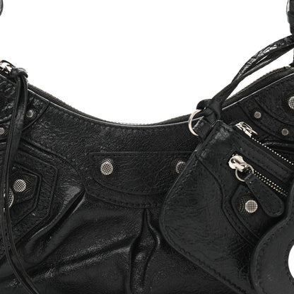Balenciaga Agneau Arena Le Cagole Shoulder Bag XS Black 9 of 11