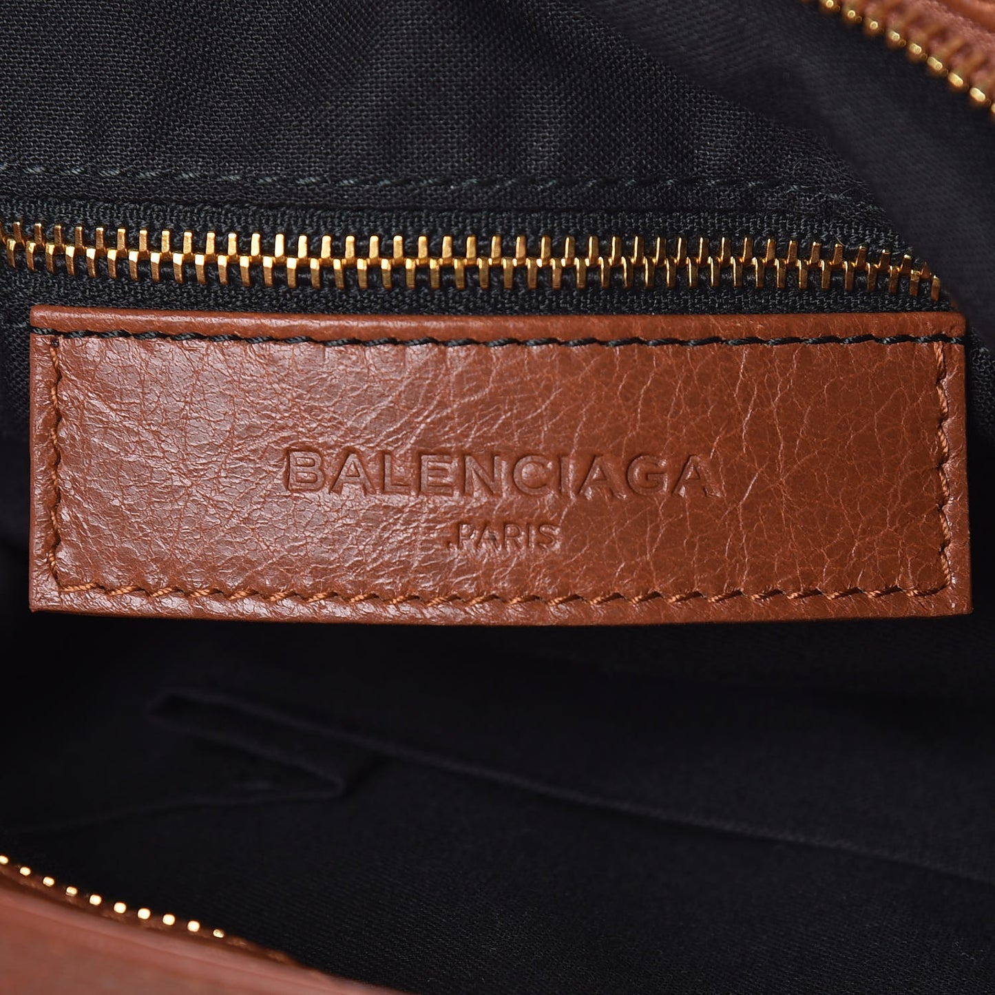 Agneau Classic Gold Hardware Town Marron Cognac