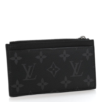 Louis Vuitton Reverse Monogram Eclipse Taiga Coin Card Holder 2 of 4