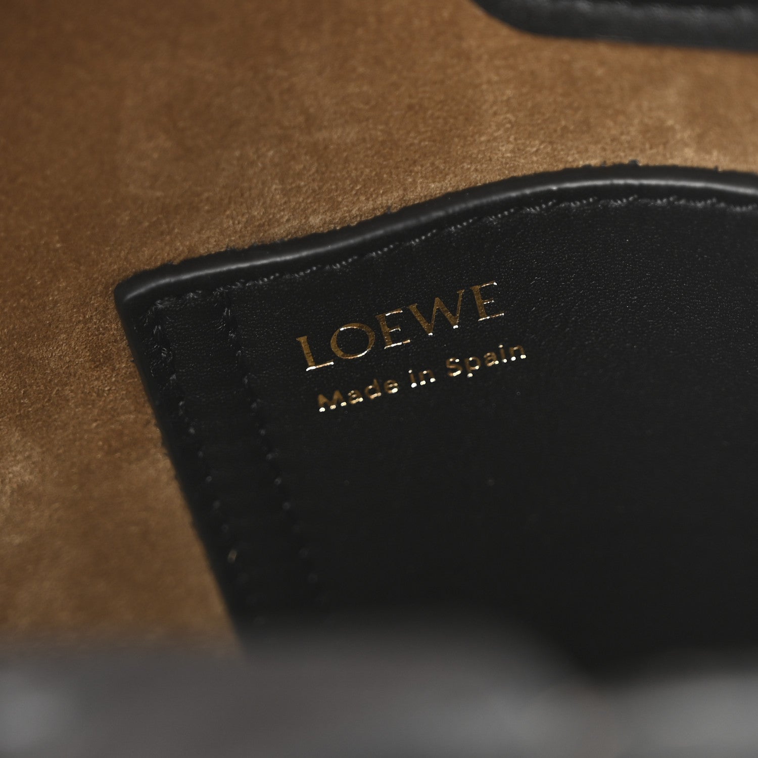 Loewe Soft Grained Calfskin Mini Pebble Bucket Bag Black 6 of 9