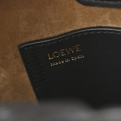 Loewe Soft Grained Calfskin Mini Pebble Bucket Bag Black 6 of 9