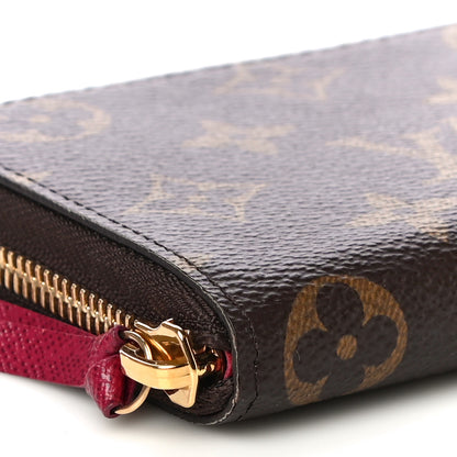 Louis Vuitton Monogram Clemence Wallet Fuchsia 8 of 10