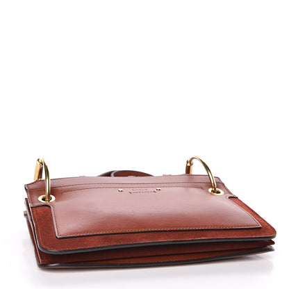 Chloe Calfskin Suede Small Roy Bag Sepia Brown 4 of 12