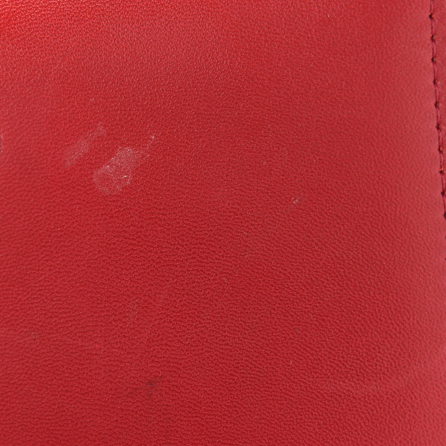 Lambskin Floral Stitched Knuckle Crossbody Bag Welsh Red