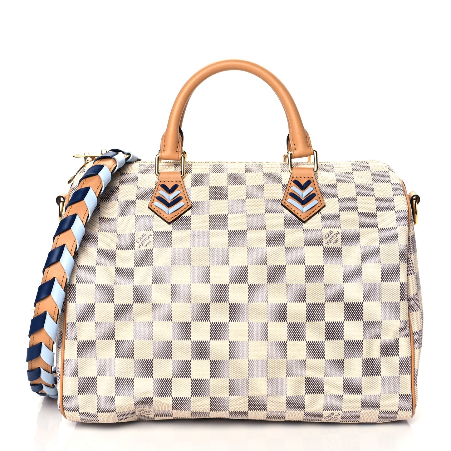 Damier Azur Braided Speedy Bandouliere 30 Blue