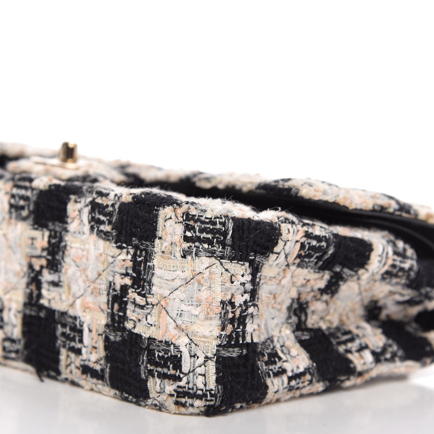 Chanel Tweed Quilted Medium Double Flap Multicolor 7 of 10