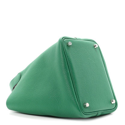 Hermes Taurillon Clemence Picotin Lock 18 PM Vert Vertigo 4 of 11