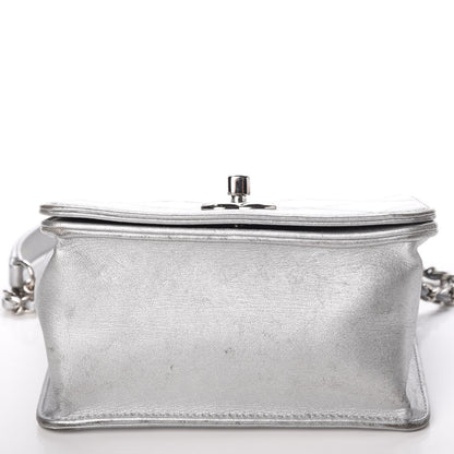 Chanel Metallic Calfskin Mini Propeller Flap Silver 12 of 16
