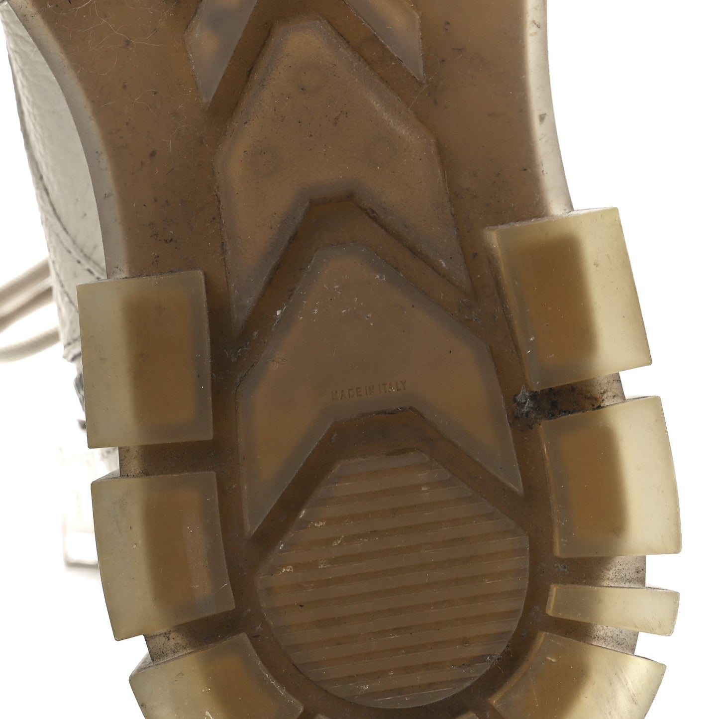Vitello Lycra FF Embossed Mens Fendi Force Combat Boots 8 New Latte Nuvola