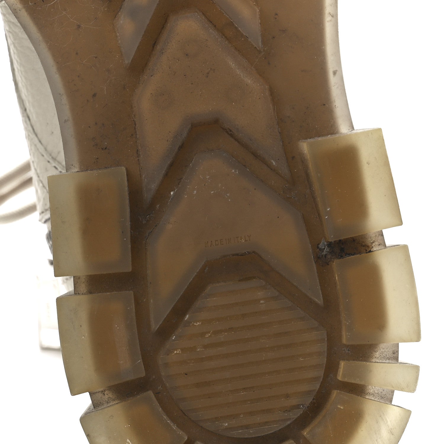 Fendi Vitello Lycra FF Embossed Mens Fendi Force Combat Boots 8 New Latte Nuvola 7 of 10