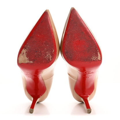 Christian Louboutin Patent Pigalle Plato 120 Pumps 40 Nude 6 of 10