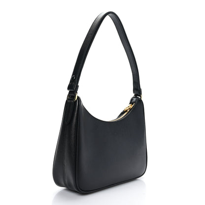 Prada Saffiano Lux Mini Re-Edition Shoulder Bag Black 3 of 8