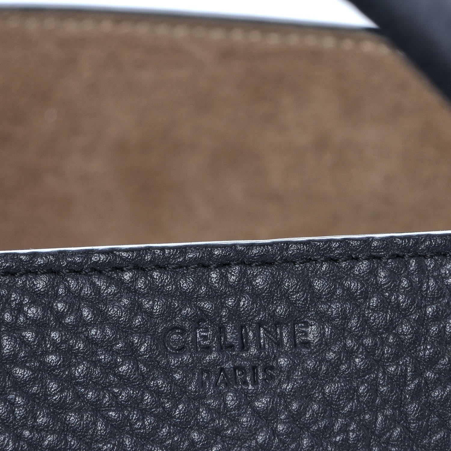Celine Bullhide Calfskin Medium Phantom Luggage Navy Blue 9 of 11