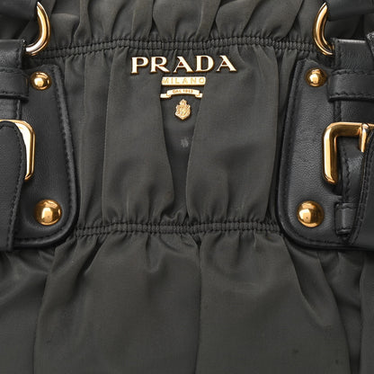 Prada Tessuto Nylon Gaufre Shopping Satchel Fumo 8 of 16