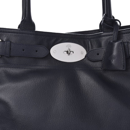Mulberry Shiny Goatskin Bayswater Tote Midnight 9 of 11