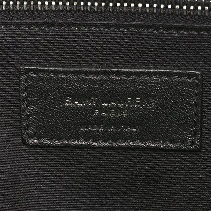 Saint Laurent Crinkled Calfskin Matelasse Monogram Medium Niki Chain Satchel Military Olive 6 of 10