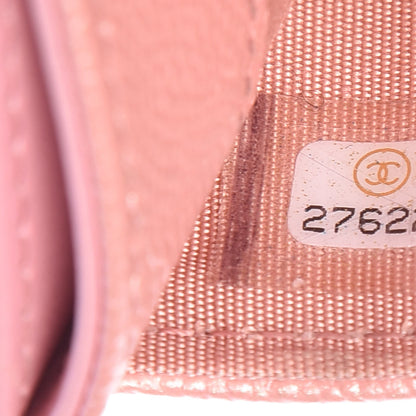 Chanel Iridescent Caviar Quilted Card Holder Rose Pink 8 of 13