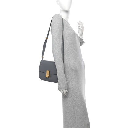 Celine Liege Calfskin Medium Classic Box Flap Bag Grey 2 of 12