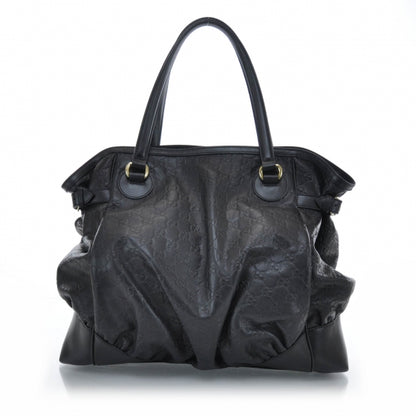 Gucci Guccissima Full Moon Tote Black 1 of 10
