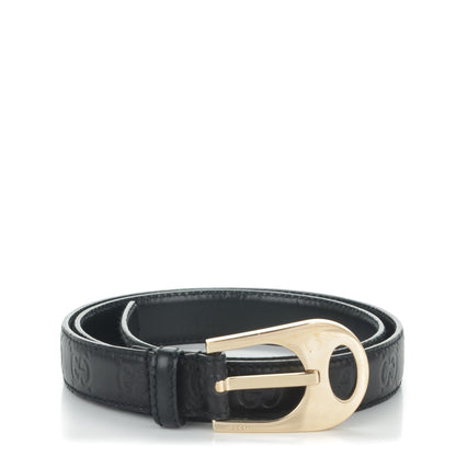 Gucci Guccissima Belt 85 34 Balck 1 of 7