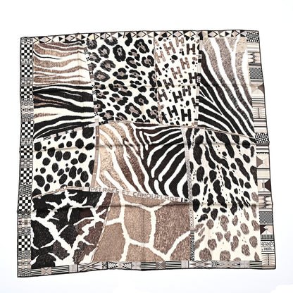 Hermes Silk Pelages et Camouflage Scarf 90 1 of 5