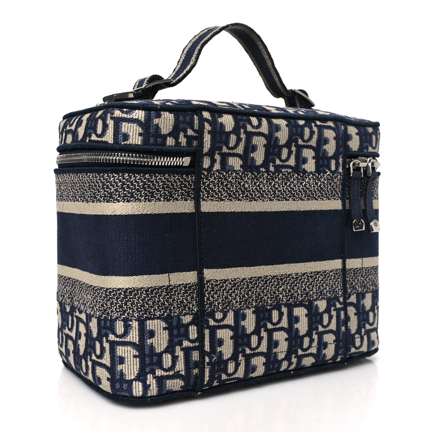Oblique Diortravel Vanity Case Blue