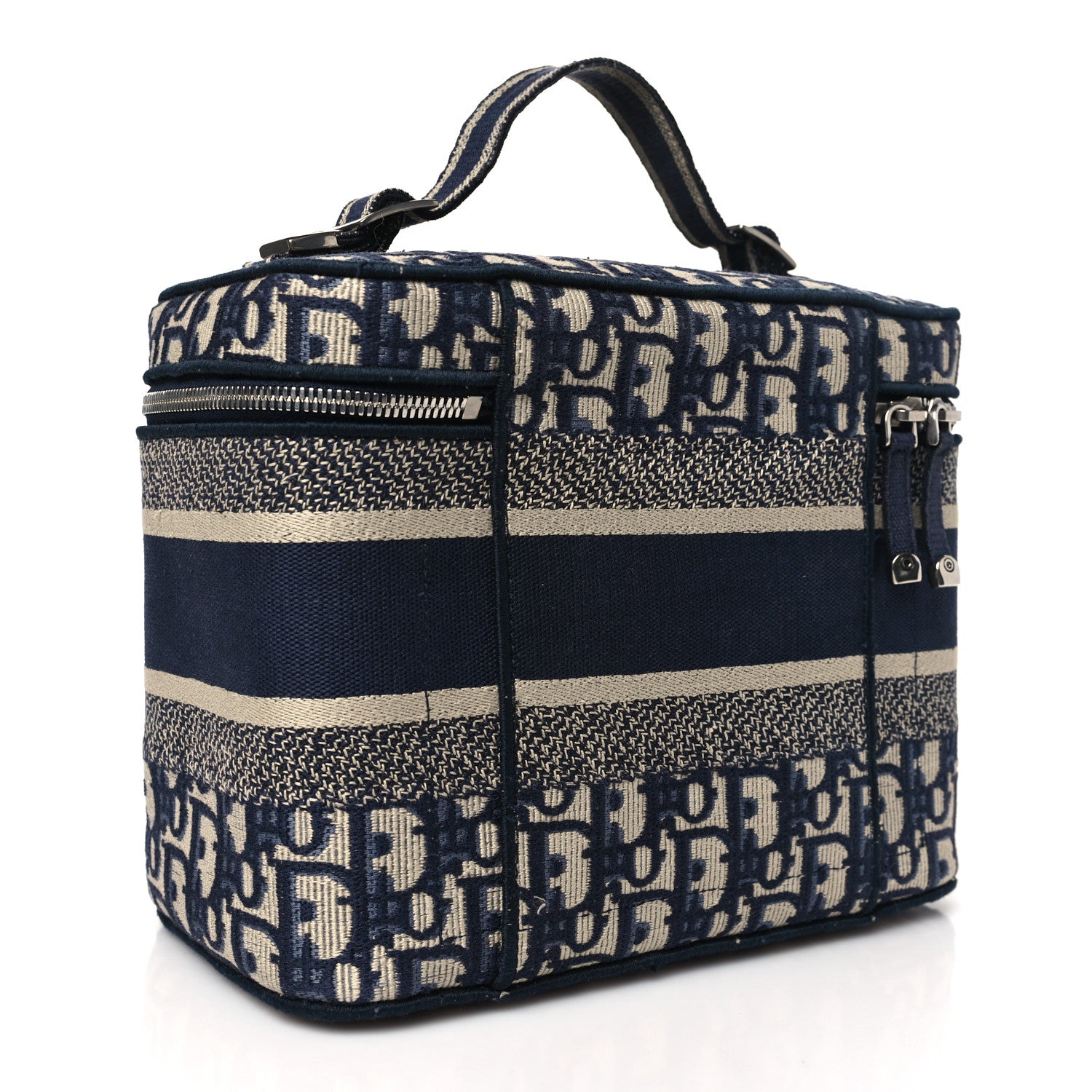 Christian Dior Oblique Diortravel Vanity Case Blue 3 of 10
