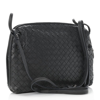 Bottega Veneta Nappa Intrecciato Pillow Crossbody Messenger Light Grey 4 of 14