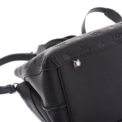 MCM Calfskin Ottomar Monogram Large Essential Tote Black 7 of 12